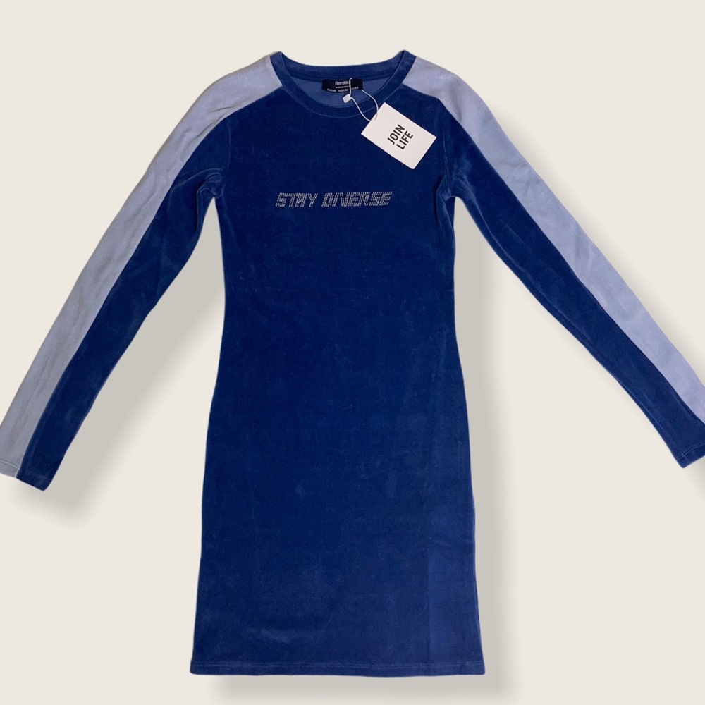 STAY DIVERSE VELOUR DRESS